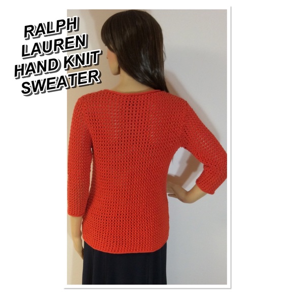 LAUREN RALPH LAUREN EXCLUSIVE HAND KNIT SWEATER - Picture 2 of 5